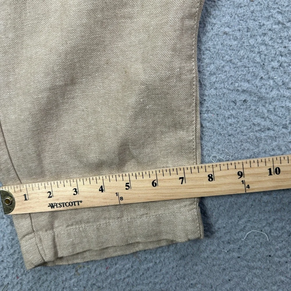 Banana‎ Republic Linen Blend Pants 38X30 Tan Drawstring Pocket Athletic Fit NEW